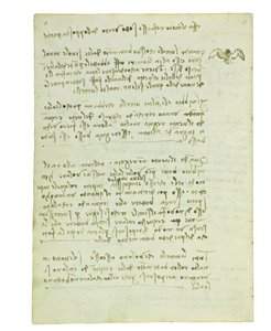 Códice sobre el vuelo de los pájaros, Folio 5 verso de Leonardo da Vinci
